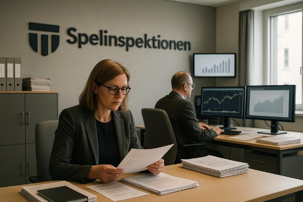 Kalamba Games sanktionsavgift från Spelinspektionen - Bild från Spelinspektionens kontor.